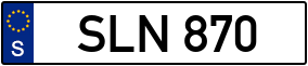 Trailer License Plate